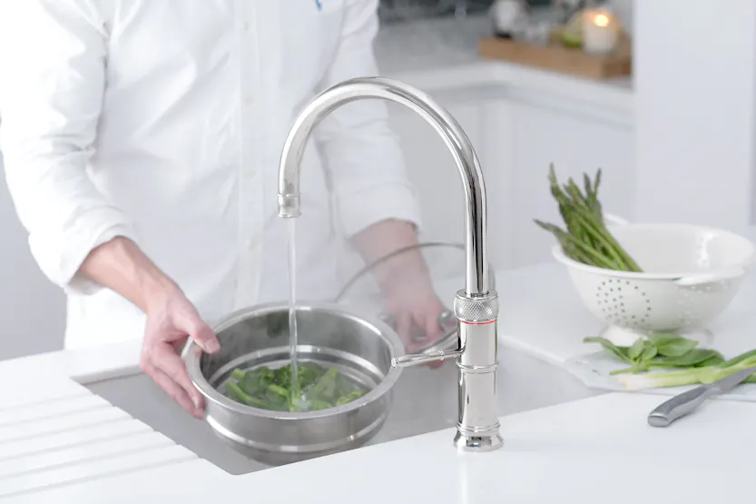 Quooker Classic Fusion Round All-in-One Tap | Nickel | CFNRNIC Quooker Classic Fusion Round All-in-One Tap | Nickel | CFNRNIC