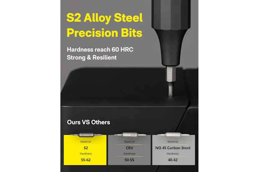 HOTO 24-IN-1 PRECISION SCREWDRIVER|QWLSD004|GRAY HOTO 24-IN-1 PRECISION SCREWDRIVER|QWLSD004|GRAY