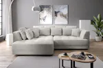Amelia 4 Seater Power Slider Storage Chaise Sofa | Fabric | Taupe Amelia 4 Seater Power Slider Storage Chaise Sofa | Fabric | Taupe