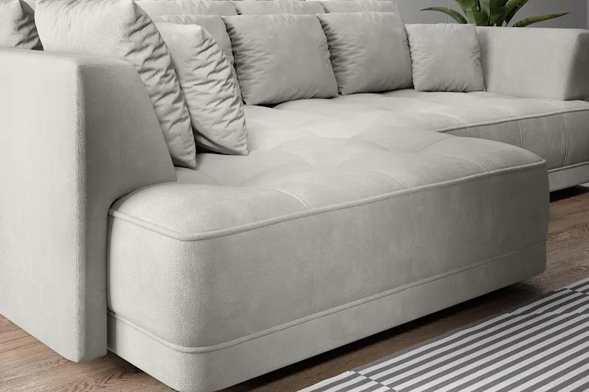 Amelia Chaise Sofa | Fabric | Taupe Amelia Chaise Sofa | Fabric | Taupe