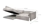 Amelia 4 Seater Power Slider Storage Chaise Sofa | Fabric | Taupe Amelia 4 Seater Power Slider Storage Chaise Sofa | Fabric | Taupe