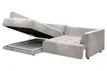 Amelia 4 Seater Power Slider Storage Chaise Sofa | Fabric | Taupe Amelia 4 Seater Power Slider Storage Chaise Sofa | Fabric | Taupe