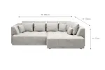 Amelia Chaise Sofa | Fabric | Taupe Amelia Chaise Sofa | Fabric | Taupe