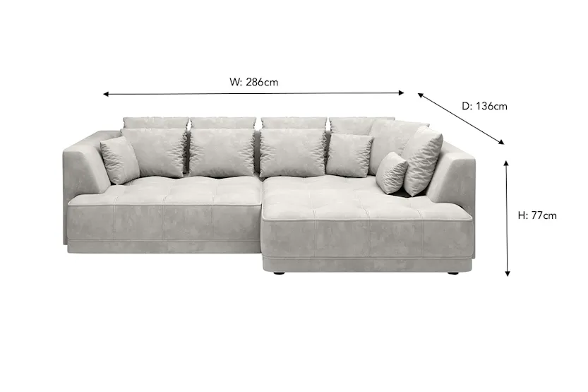 Amelia Chaise Sofa | Fabric | Taupe Amelia Chaise Sofa | Fabric | Taupe