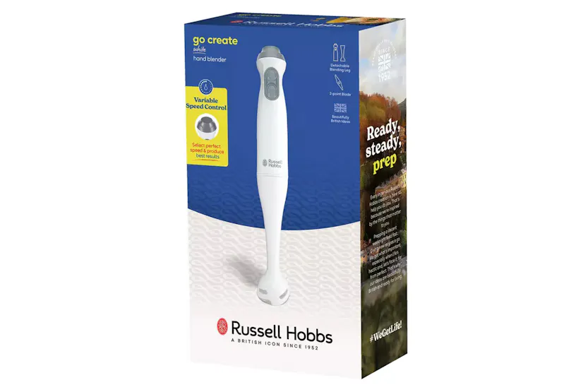 Russell Hobbs Go Create Electric Hand Blender | 27550-10 | White Russell Hobbs Go Create Electric Hand Blender | 27550-10 | White