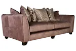 Frankie 4 Seater Sofa | Fabric | Brown Frankie 4 Seater Sofa | Fabric | Brown