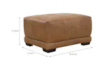 Toni Footstool | Leather | Brown Toni Footstool | Leather | Brown
