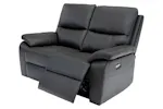 Cannes 2 Seater Sofa | Power Recliner | Leather | Charcoal Cannes 2 Seater Sofa | Power Recliner | Leather | Charcoal