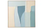 Ella Pinewood Framed Print Wall Art | White/Blue | 102 x 102 cm Ella Pinewood Framed Print Wall Art | White/Blue | 102 x 102 cm