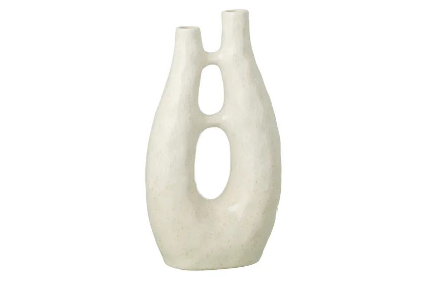 Jeanne Stoneware Vase | White | Medium Jeanne Stoneware Vase | White | Medium