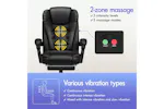 Elfordson 2-Point Massage Office Chair with Footrest | Black Elfordson 2-Point Massage Office Chair with Footrest | Black