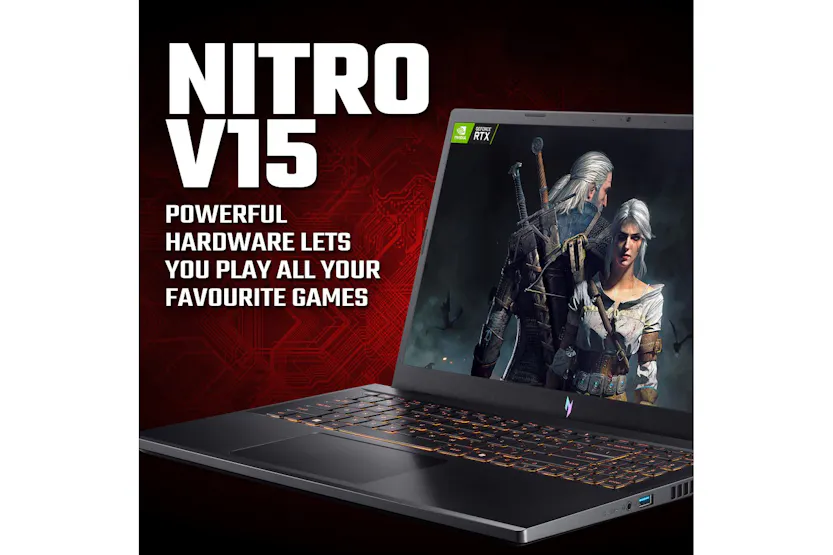 Acer 15.6" Nitro V15 Intel Core i7 13620H | 16GB | 1TB | Black | GeForce RTX 5060 Acer 15.6" Nitro V15 Intel Core i7 13620H | 16GB | 1TB | Black | GeForce RTX 5060