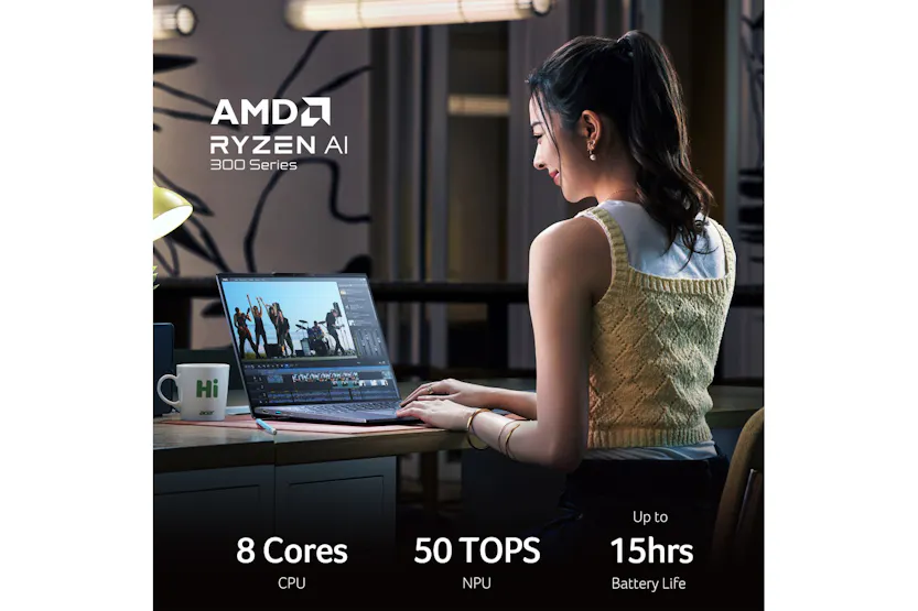 Acer Swift 14" AI AMD Ryzen 7 | 16GB | 1TB | Silver | AMD Radeon Acer Swift 14" AI AMD Ryzen 7 | 16GB | 1TB | Silver | AMD Radeon