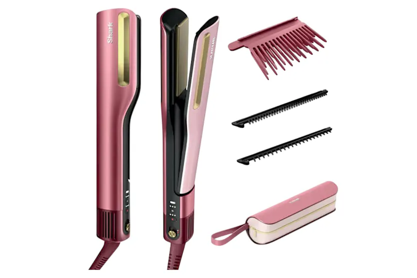 Shark SilkiPro Straight Hair Straightener and Dryer | Rose Petal Shark SilkiPro Straight Hair Straightener and Dryer | Rose Petal