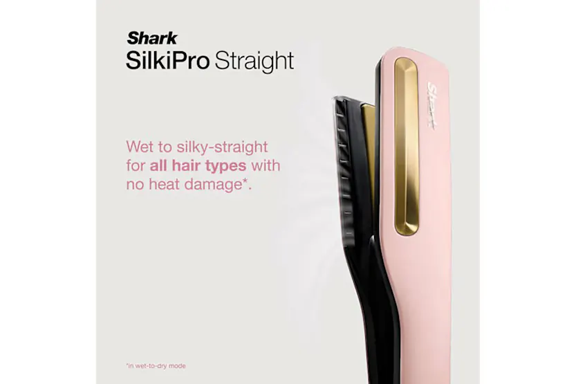 Shark SilkiPro Straight Hair Straightener and Dryer | Rose Petal Shark SilkiPro Straight Hair Straightener and Dryer | Rose Petal