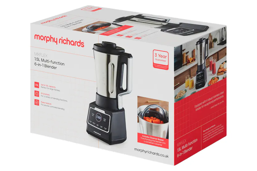 Morphy Richards 1.5L MixFlex Multifunction 6-in-1 Blender and Soup Maker | 403066 Morphy Richards 1.5L MixFlex Multifunction 6-in-1 Blender and Soup Maker | 403066