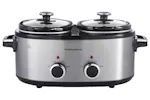 Morphy Richards DuoServe 3.8L Double Pot Slow Cooker | 462000 | Brushed Stainless Steel Morphy Richards DuoServe 3.8L Double Pot Slow Cooker | 462000 | Brushed Stainless Steel