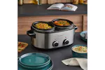 Morphy Richards DuoServe 3.8L Double Pot Slow Cooker | 462000 | Brushed Stainless Steel Morphy Richards DuoServe 3.8L Double Pot Slow Cooker | 462000 | Brushed Stainless Steel