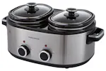 Morphy Richards DuoServe 3.8L Double Pot Slow Cooker | 462000 | Brushed Stainless Steel Morphy Richards DuoServe 3.8L Double Pot Slow Cooker | 462000 | Brushed Stainless Steel