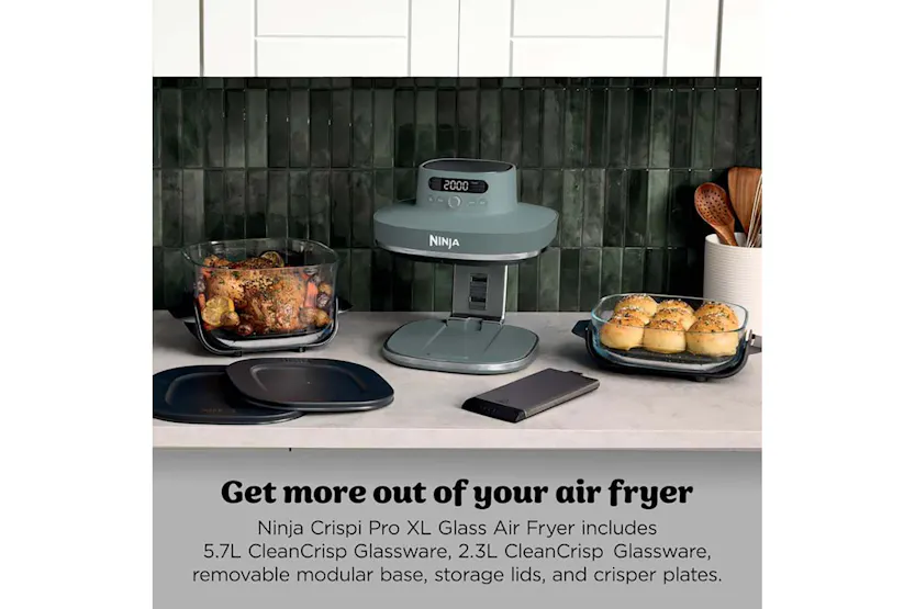 Ninja Crispi Pro 7-in-1 XL Glass Air Fryer | AS101UKGY | Ash Grey Ninja Crispi Pro 7-in-1 XL Glass Air Fryer | AS101UKGY | Ash Grey