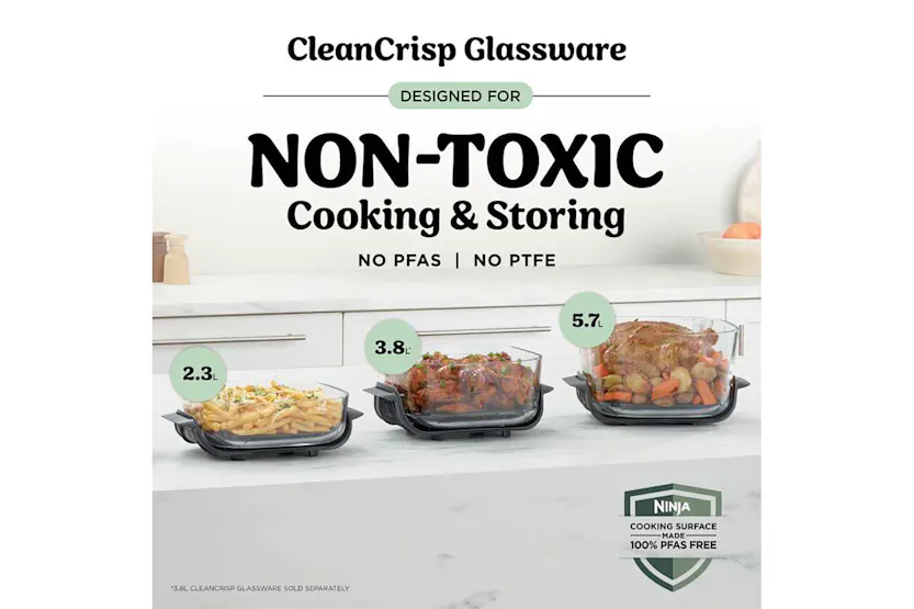 Ninja Crispi Pro 7-in-1 XL Glass Air Fryer | AS101UKGY | Ash Grey Ninja Crispi Pro 7-in-1 XL Glass Air Fryer | AS101UKGY | Ash Grey