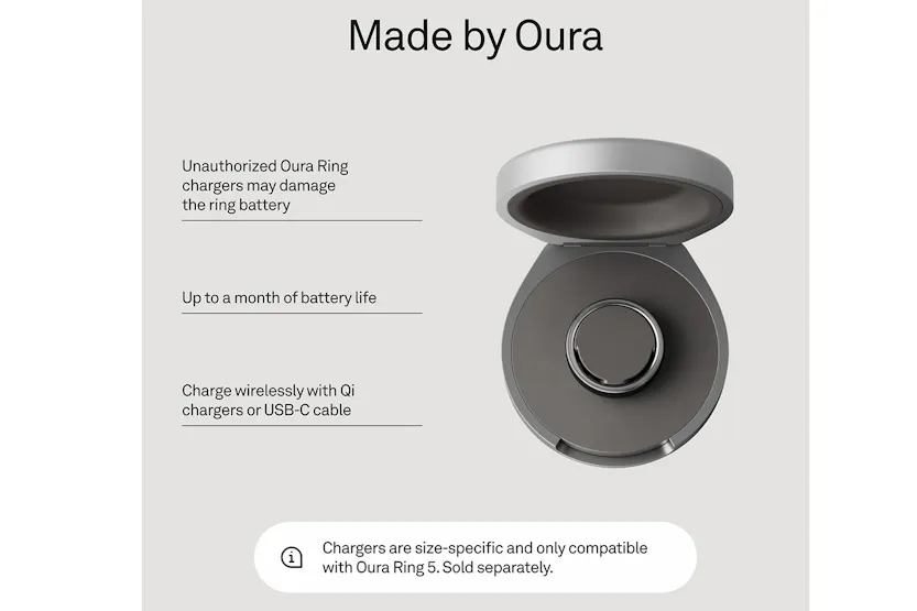Oura Ring 5 Charging Case | Size 7 Oura Ring 5 Charging Case | Size 7