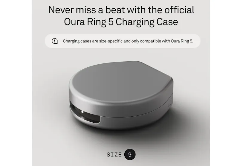Oura Ring 5 Charging Case | Size 9 Oura Ring 5 Charging Case | Size 9