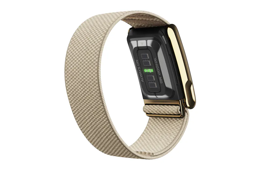 Whoop MG SuperKnit Luxe Band | Compatible with One, Peak, Life | Dune/Gold Whoop MG SuperKnit Luxe Band | Compatible with One, Peak, Life | Dune/Gold