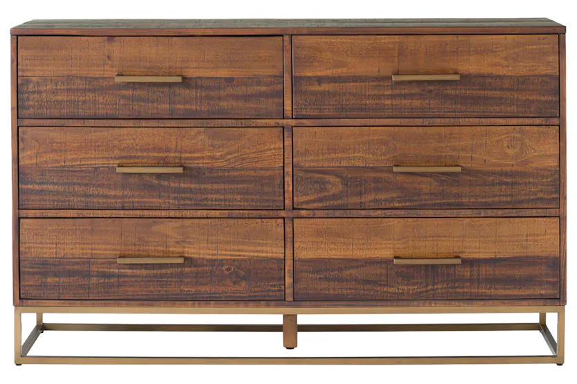 Retreat Dresser | 6 Drawer | Walnut Effect Retreat Dresser | 6 Drawer | Walnut Effect