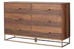 Retreat Dresser | 6 Drawer | Walnut Effect Retreat Dresser | 6 Drawer | Walnut Effect