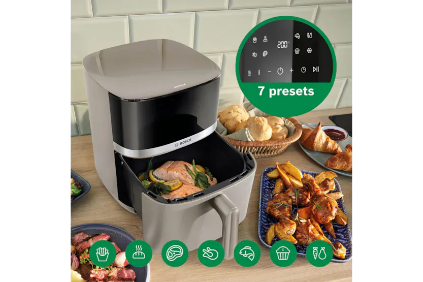 Bosch Series 4 9-in-1 XL Air Fryer | MAF462C0GB | Grey/Black Bosch Series 4 9-in-1 XL Air Fryer | MAF462C0GB | Grey/Black