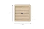 Albury Bedside Locker | 2 Drawer | Oak Effect Albury Bedside Locker | 2 Drawer | Oak Effect