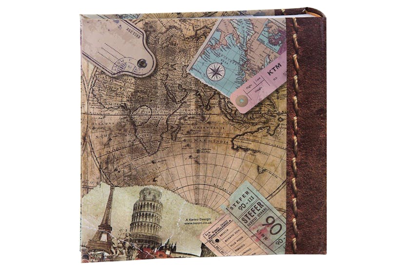 Kenro Old World Map 200 Photos Memo Album | 7x5" Kenro Old World Map 200 Photos Memo Album | 7x5"