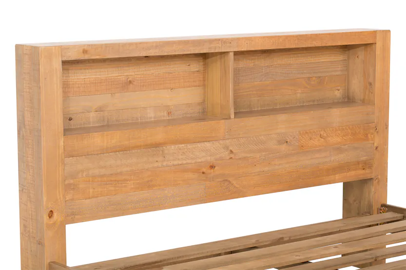 Coolmore Storage Headboard Bed Frame | Super King | 6ft | Natural Coolmore Storage Headboard Bed Frame | Super King | 6ft | Natural