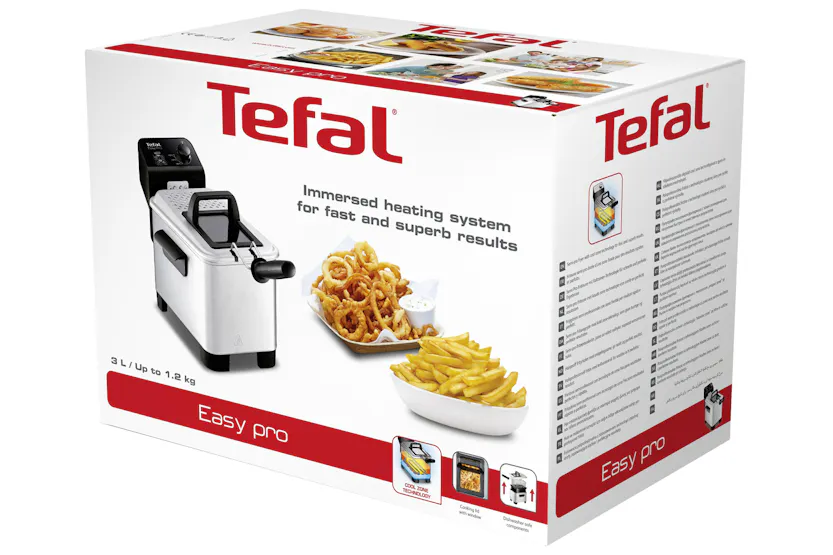 Tefal Easy Pro 1.2kg 4 Portions Deep Fryer | FR333040 | Brushed Stainless Steel Tefal Easy Pro 1.2kg 4 Portions Deep Fryer | FR333040 | Brushed Stainless Steel