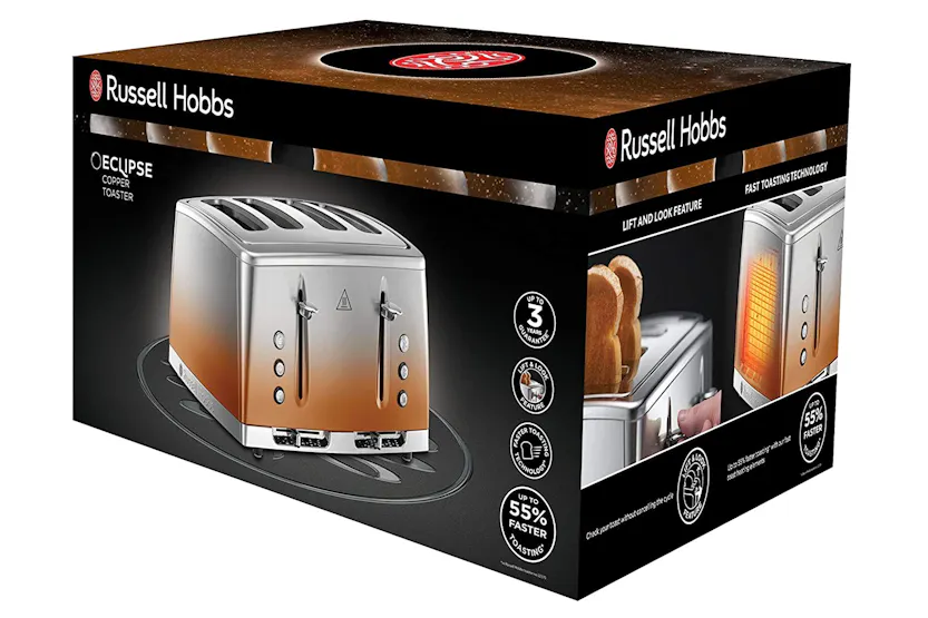 Russell Hobbs Eclipse 4 Slice Toaster | 25143 | Copper Sunset Russell Hobbs Eclipse 4 Slice Toaster | 25143 | Copper Sunset
