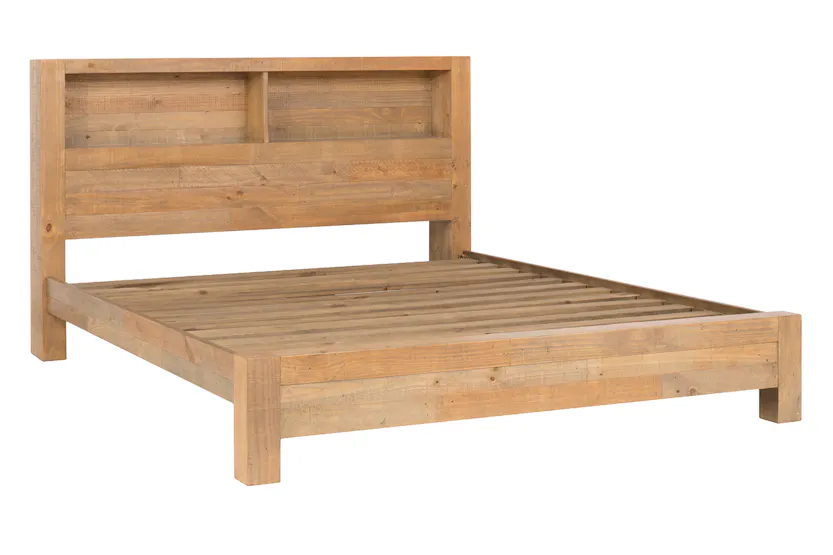 Coolmore Storage Headboard Bed Frame | Super King | 6ft | Natural Coolmore Storage Headboard Bed Frame | Super King | 6ft | Natural