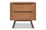 Hamilton Bedside Table | 2 Drawer | Aged Oak Veneer Hamilton Bedside Table | 2 Drawer | Aged Oak Veneer