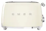Smeg 50's Retro Style Aesthetic 4 Slice Toaster | TSF03CRUK | Cream Smeg 50's Retro Style Aesthetic 4 Slice Toaster | TSF03CRUK | Cream