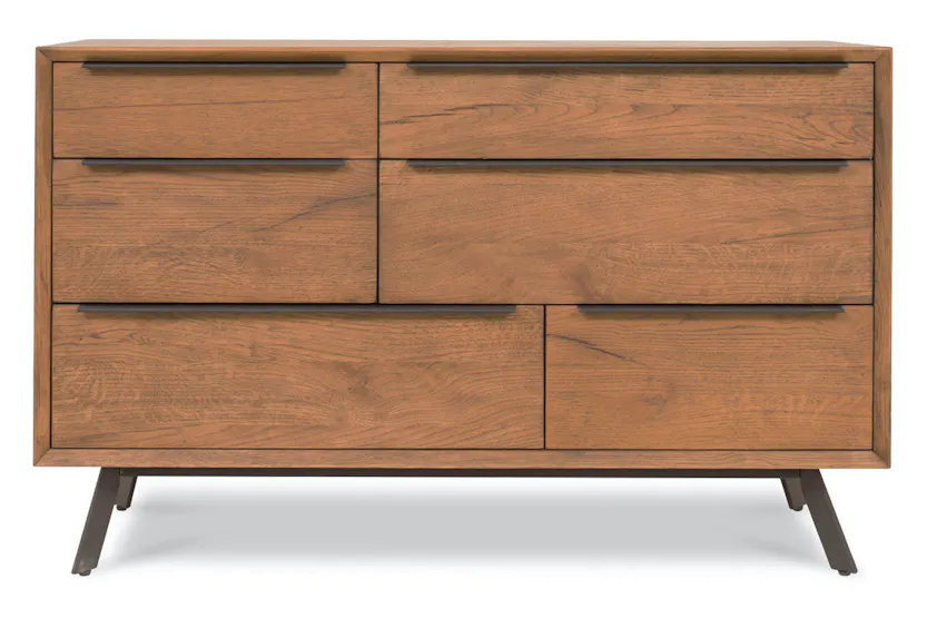 Hamilton Dresser | 6 Drawer | Aged Oak Veneer Hamilton Dresser | 6 Drawer | Aged Oak Veneer