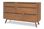 Hamilton Dresser | 6 Drawer | Aged Oak Veneer Hamilton Dresser | 6 Drawer | Aged Oak Veneer