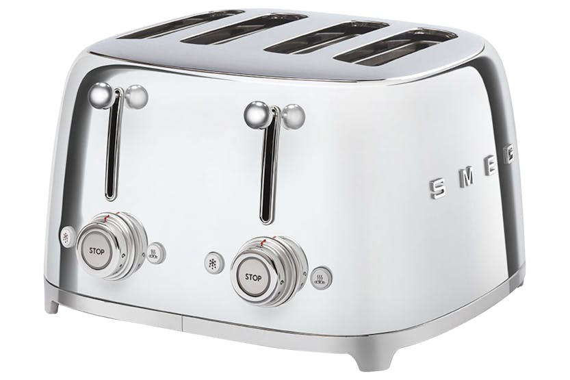 Smeg 50's Retro Style 4 Slice Toaster | TSF03SSUK | Chrome Smeg 50's Retro Style 4 Slice Toaster | TSF03SSUK | Chrome