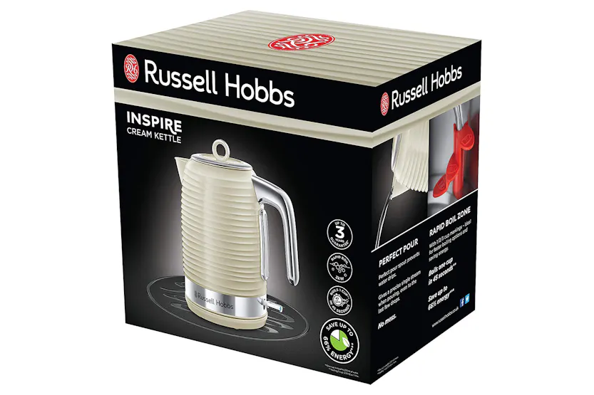 Russell Hobbs 1.7L Inspire Electric Kettle | 24364 | Cream Russell Hobbs 1.7L Inspire Electric Kettle | 24364 | Cream