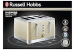 Russell Hobbs Inspire 4 Slice Toaster | 24384 | Cream Russell Hobbs Inspire 4 Slice Toaster | 24384 | Cream