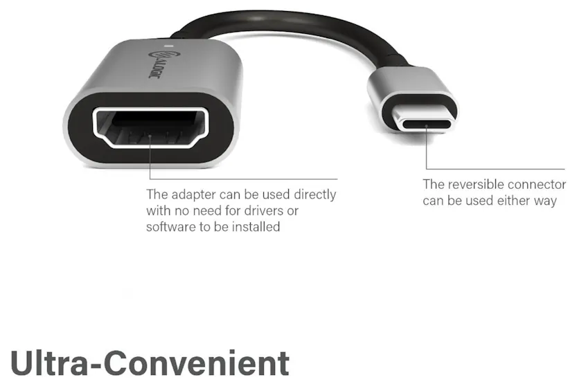 Alogic Ultra 15cm USB-C to HDMI Adapter Alogic Ultra 15cm USB-C to HDMI Adapter