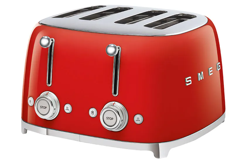 Smeg 50's Retro Style Aesthetic 4 Slice Toaster | TSF03RDUK | Red Smeg 50's Retro Style Aesthetic 4 Slice Toaster | TSF03RDUK | Red