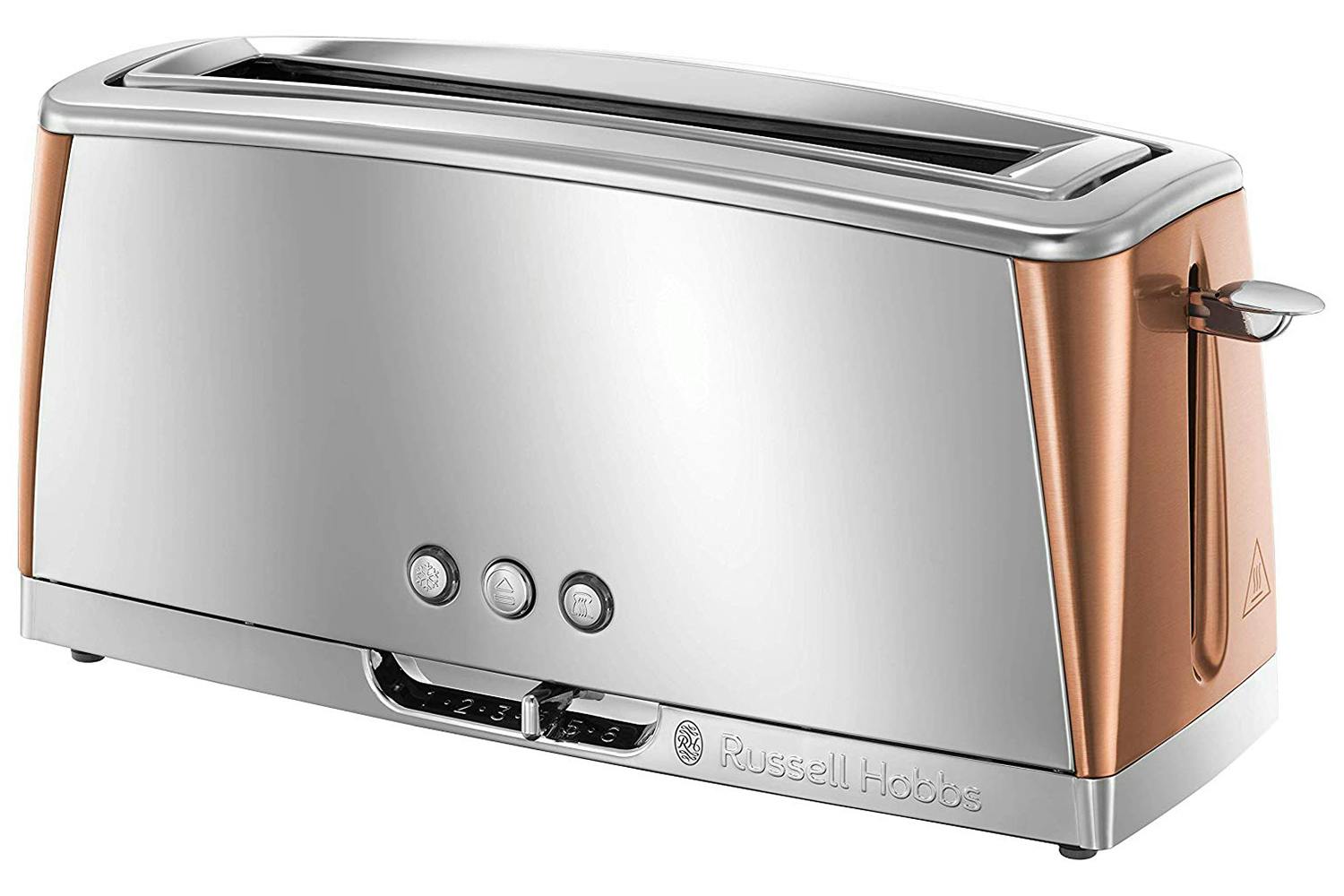Russell Hobbs Luna 2 Slice Long Slot Toaster | 24310 | Copper