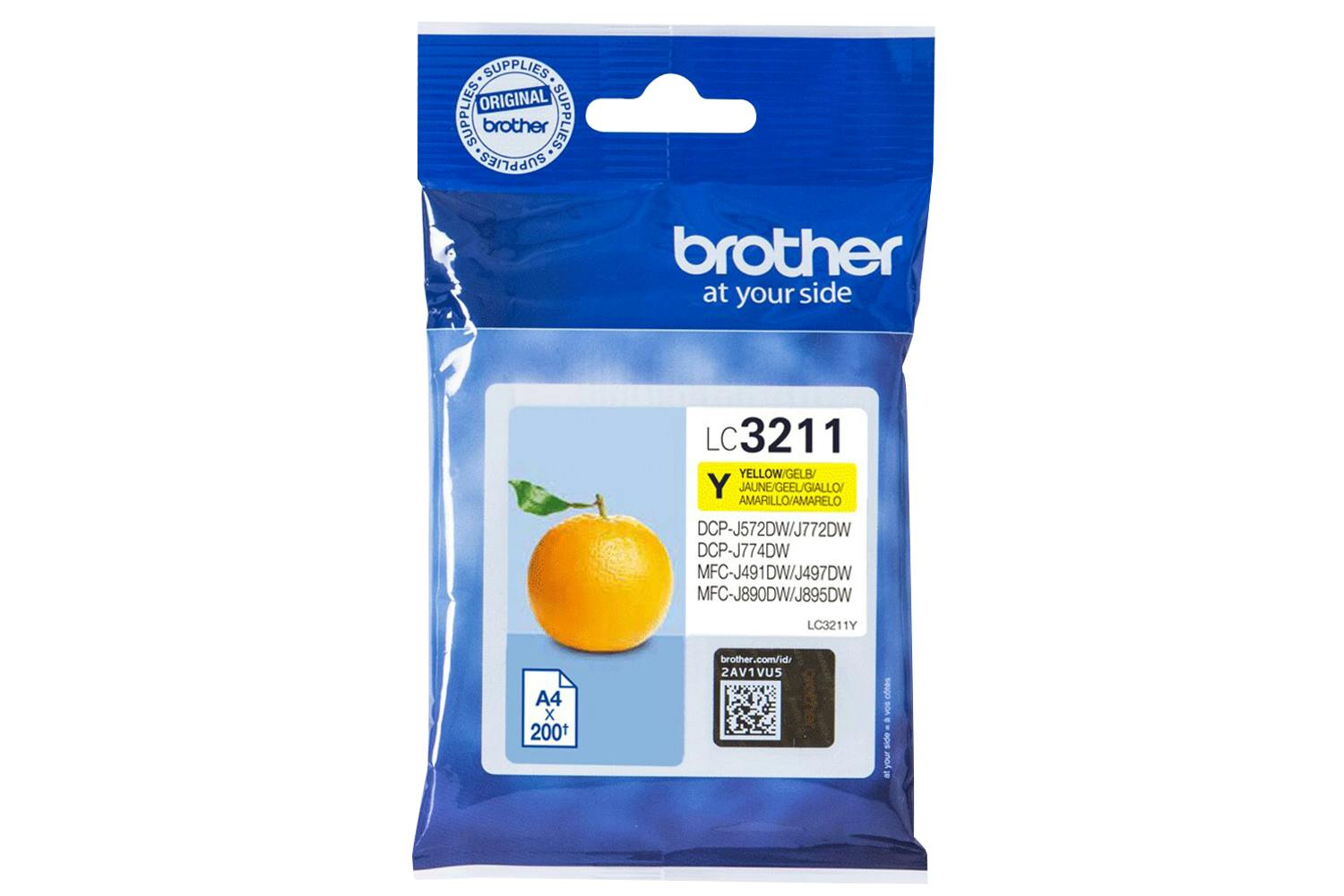 Brother LC3211Y Genuine Ink Cartridge | Yellow