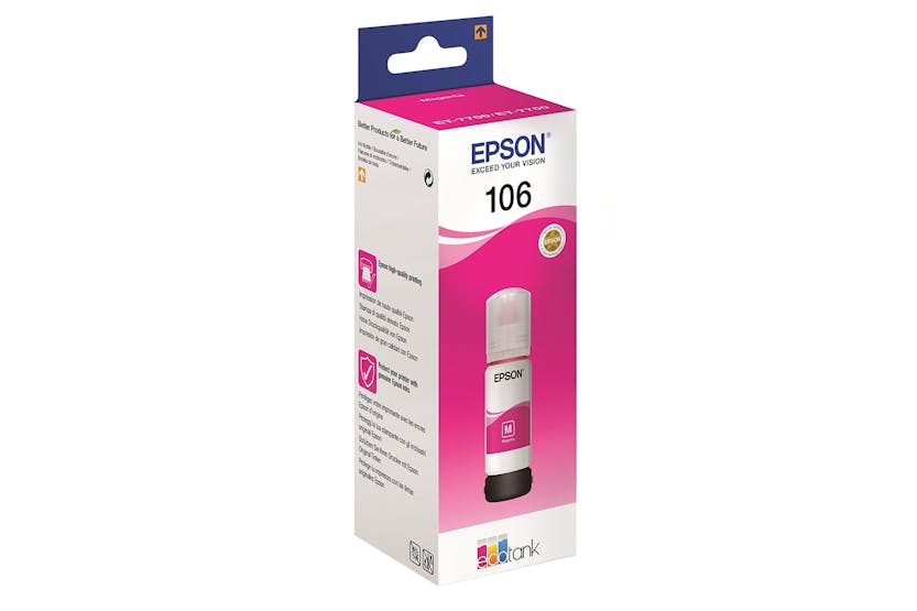 Epson 106 EcoTank Ink Bottle | Magenta Epson 106 EcoTank Ink Bottle | Magenta