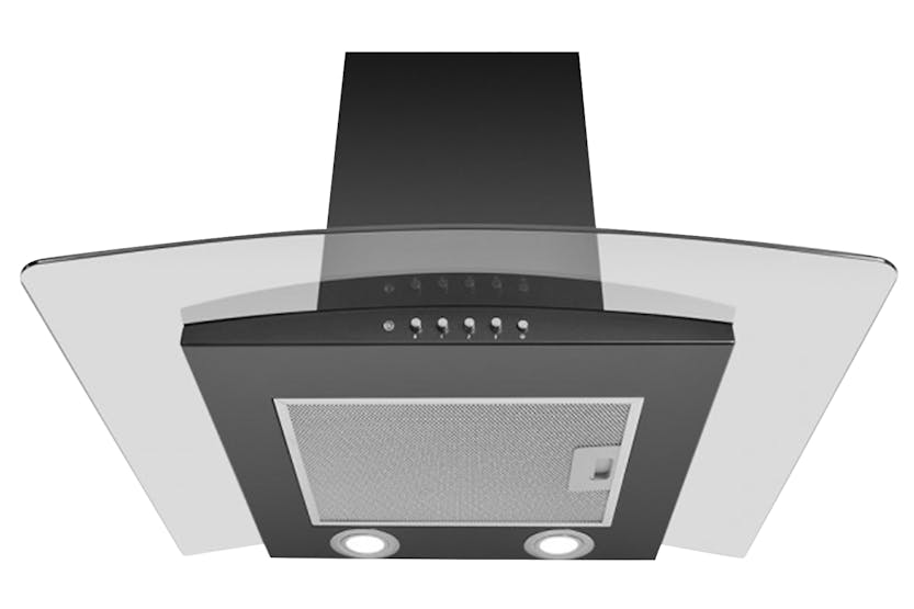 Luxair 60cm Curved Artis Cooker Hood | LA60ARTIS-CVDBL | Black Luxair 60cm Curved Artis Cooker Hood | LA60ARTIS-CVDBL | Black